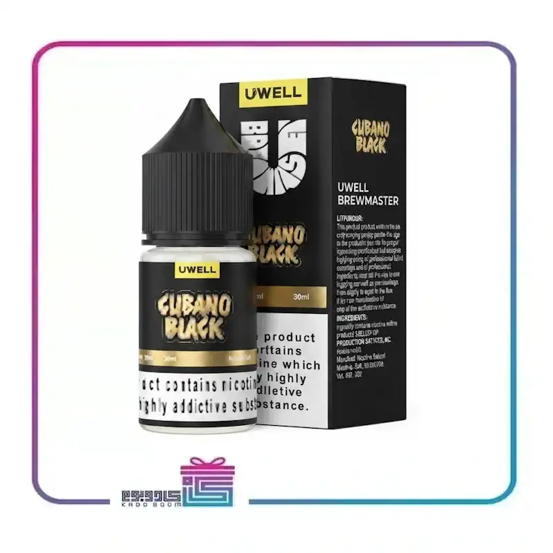سالت یوول طعم تنباکو کوبانو بلک حجم 30 میلی لیتر UWELL SALT 30 MIL